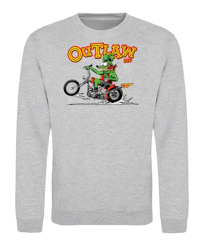monster riding chopper - wheels, riding, rideforlive, rideordie, monster, ratfink, authentic, otomotive, racing, speed - Sweatshirt