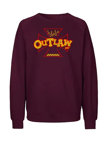 the outlaw - wheels, riding, rideforlive, rideordie, monster, ratfink, authentic, otomotive, racing, speed - Fairtrade Sweatshirt