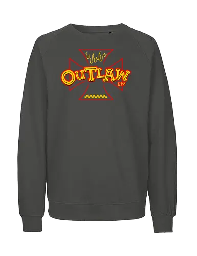 the outlaw - wheels, riding, rideforlive, rideordie, monster, ratfink, authentic, otomotive, racing, speed - Fairtrade Sweatshirt