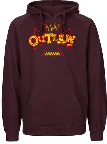 the outlaw - wheels, riding, rideforlive, rideordie, monster, ratfink, authentic, otomotive, racing, speed - Fairtrade Hoodie