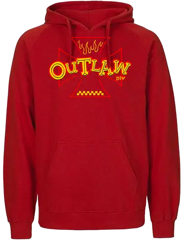 the outlaw - wheels, riding, rideforlive, rideordie, monster, ratfink, authentic, otomotive, racing, speed - Fairtrade Hoodie