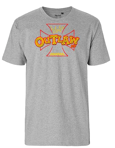 the outlaw - wheels, riding, rideforlive, rideordie, monster, ratfink, authentic, otomotive, racing, speed - Fairtrade T-Shirt
