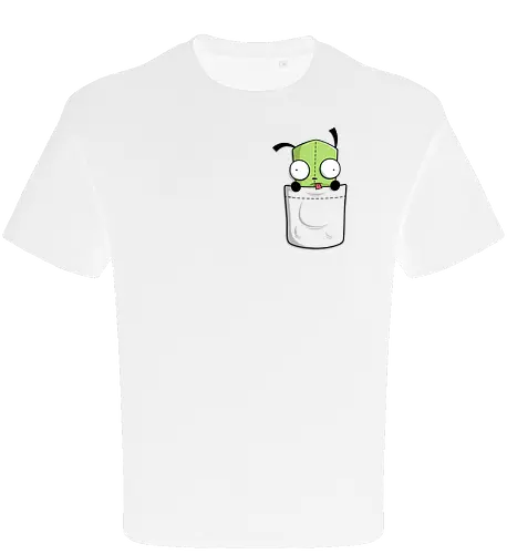 Grüner Roboter Taschenfreund - Cartoon Kunst