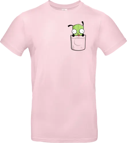 Grüner Roboter Taschenfreund - Cartoon Kunst