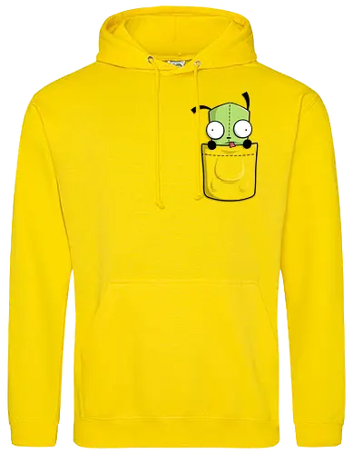 Grüner Roboter Taschenfreund - Cartoon Kunst