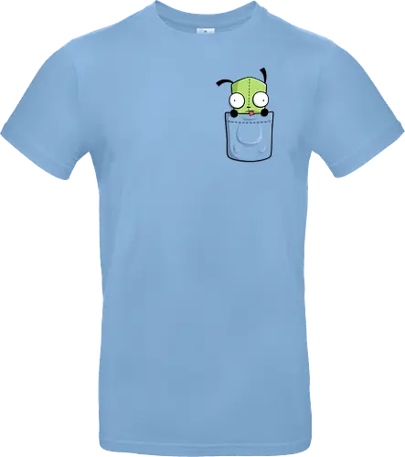 Grüner Roboter Taschenfreund - Cartoon Kunst