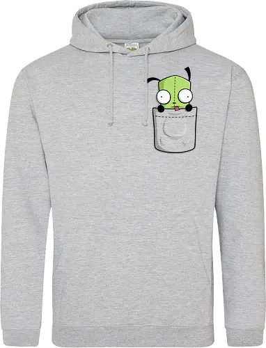 Grüner Roboter Taschenfreund - Cartoon Kunst