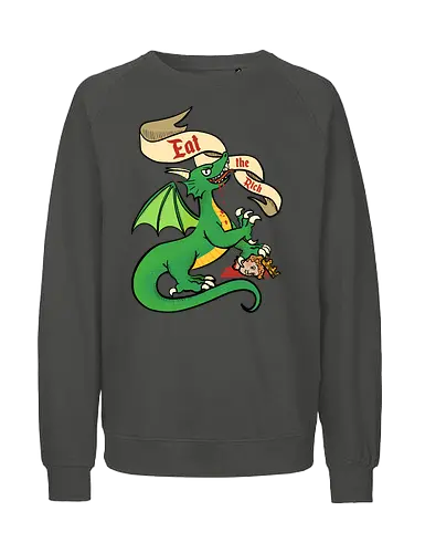 Eat the Rich 2 - Dragon, Drache, Eat the Rich - Fairtrade Sweatshirt