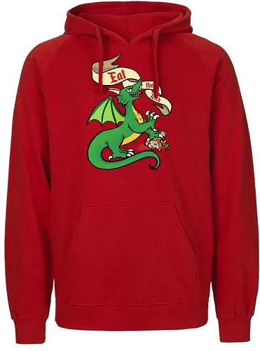 Eat the Rich 2 - Dragon, Drache, Eat the Rich - Fairtrade Hoodie