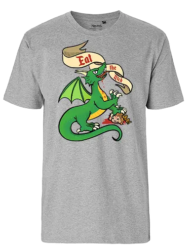 Eat the Rich 2 - Dragon, Drache, Eat the Rich - Fairtrade T-Shirt