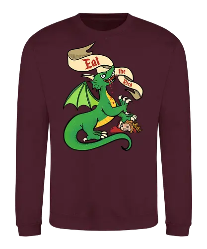 Eat the Rich 2 - Dragon, Drache, Eat the Rich - Sweatshirt