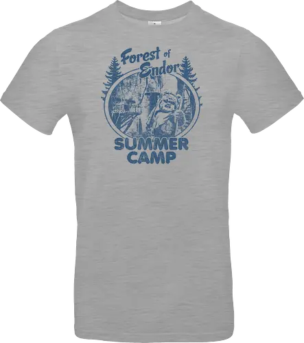 Retro-Wald-Sommercamp Bärenkrieger - Geek-Retro-Design, Nerd-Kultur-Shirt, Galaxie-Krieger-T-Shirt, Vintage-Popkultur, Retro-Sommercamp-Shirt, Waldkrieger-T-Shirt, Vintage-Camp-Abzeichen, Bären-Shirt, Sci-Fi-Wald-Shirt, Galaxie-Camp-Design, Retro-Abzeichen-T-Shirt, Pelzkrieger-Print, Weltraumwald-Shirt, Vintage-Sci-Fi-T-Shirt, Camp-Emblem-Shirt - Standard T-Shirt