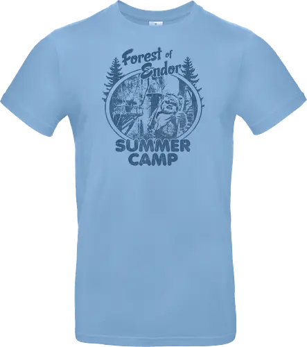 Retro-Wald-Sommercamp Bärenkrieger - Geek-Retro-Design, Nerd-Kultur-Shirt, Galaxie-Krieger-T-Shirt, Vintage-Popkultur, Retro-Sommercamp-Shirt, Waldkrieger-T-Shirt, Vintage-Camp-Abzeichen, Bären-Shirt, Sci-Fi-Wald-Shirt, Galaxie-Camp-Design, Retro-Abzeichen-T-Shirt, Pelzkrieger-Print, Weltraumwald-Shirt, Vintage-Sci-Fi-T-Shirt, Camp-Emblem-Shirt - Standard T-Shirt
