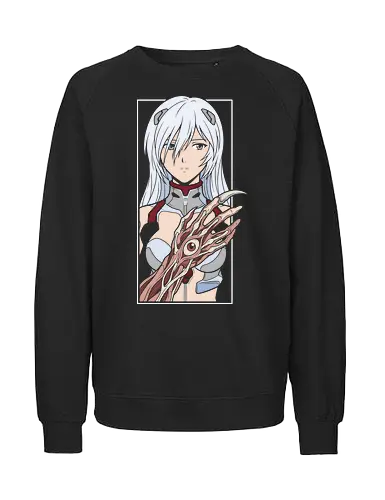 Angelic Anatomy: The First Vessel - Evangelion shirt, Rei Ayanami merch, biomechanical anime graphic, body horror streetwear, First Child apparel, dark anime aesthetic clothing, anatomical mecha tee, 90s sci-fi anime design, cyber goth otaku fashion, psychological anime shirt - Fairtrade Sweatshirt