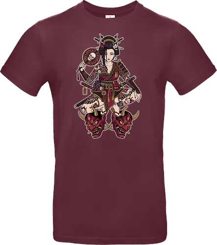 Oni Queen: The Irezumi Geisha Warrior - Japanese geisha shirt, Oni mask graphic tee, Irezumi tattoo apparel, Samurai warrior streetwear, Yakuza aesthetic clothing, Neo traditional tattoo design, Dark Japanese folklore, Edgy alternative fashion, Katana sword girl merch, Demon queen graphic - Standard T-Shirt
