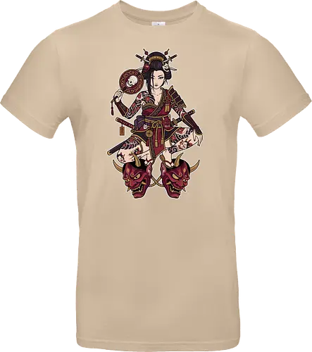 Oni Queen: The Irezumi Geisha Warrior - Japanese geisha shirt, Oni mask graphic tee, Irezumi tattoo apparel, Samurai warrior streetwear, Yakuza aesthetic clothing, Neo traditional tattoo design, Dark Japanese folklore, Edgy alternative fashion, Katana sword girl merch, Demon queen graphic - Standard T-Shirt