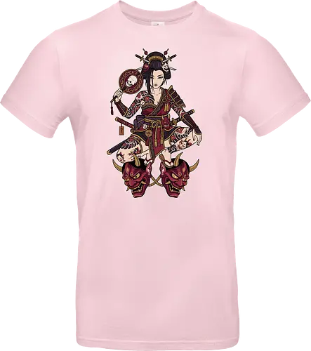 Oni Queen: The Irezumi Geisha Warrior - Japanese geisha shirt, Oni mask graphic tee, Irezumi tattoo apparel, Samurai warrior streetwear, Yakuza aesthetic clothing, Neo traditional tattoo design, Dark Japanese folklore, Edgy alternative fashion, Katana sword girl merch, Demon queen graphic - Standard T-Shirt