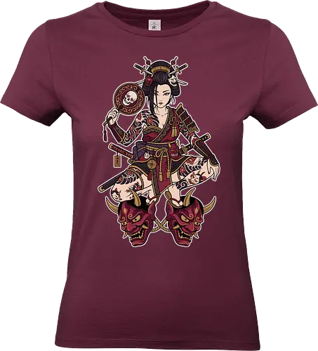 Oni Queen: The Irezumi Geisha Warrior - Japanese geisha shirt, Oni mask graphic tee, Irezumi tattoo apparel, Samurai warrior streetwear, Yakuza aesthetic clothing, Neo traditional tattoo design, Dark Japanese folklore, Edgy alternative fashion, Katana sword girl merch, Demon queen graphic - Standard T-Shirt (Frauen)