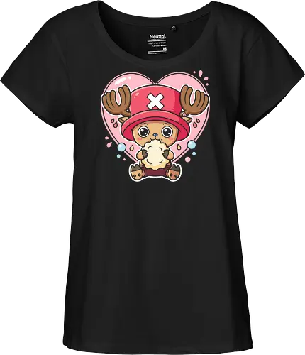 Sweet Shock: Chopper's Cotton Candy Love - Chopper cotton candy shirt, One Piece graphic tee, kawaii anime apparel, Straw Hat pirate merch, pastel otaku streetwear, cute reindeer anime design, funny anime face clothing, pink heart anime shirt, sweet aesthetic manga tee, Tony Tony Chopper merchandise - Fairtrade Girl Shirt