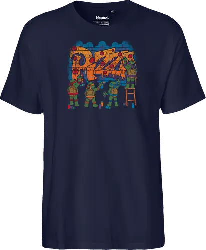 Pizza Turtle Graffiti - Vintage Movie Comic