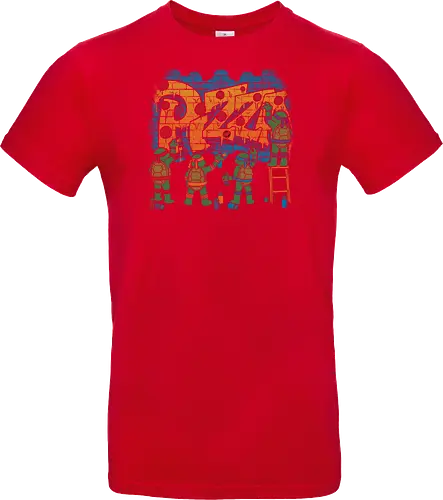 Pizza Turtle Graffiti - Vintage Movie Comic