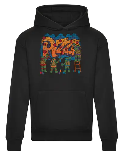 Pizza Turtle Graffiti - Vintage Movie Comic