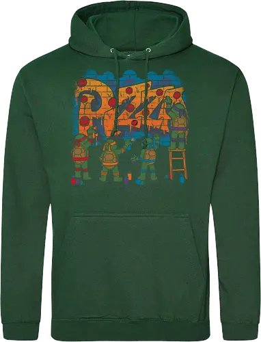 Pizza Turtle Graffiti - Vintage Movie Comic