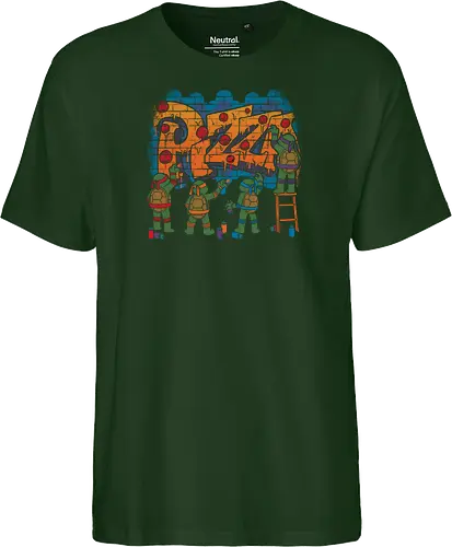 Pizza Turtle Graffiti - Vintage Movie Comic