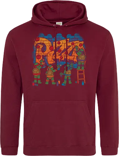 Pizza Turtle Graffiti - Vintage Movie Comic