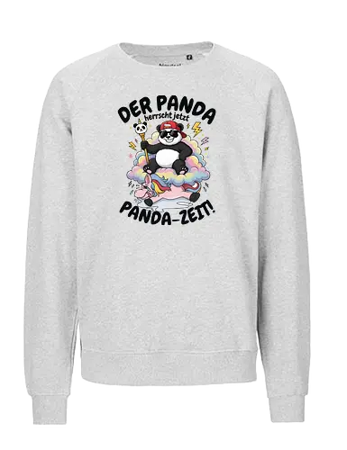 Der Panda herrscht jetzt – Lustiges Panda Meme - Panda, Pandabär, Comic, Cartoon, Fun, Humor, Lustig, Geek, Nerd, Tiermotiv, Geschenkidee, Tierfreund, Manga Style, Kawaii, Meme, Funshirt, Trend, Animal Lover, Cool Panda, Panda Lover - Fairtrade Sweatshirt