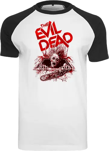 Untoter aus der Tiefe – Horror Zombie - evil dead, horror, zombie, undead, monster, halloween, horrorfilm, grusel, scary, cult movie, retro horror, horror fan, splatter, scream, creepy, dark art, geek, nerd, fright, terror - Raglan T-Shirt
