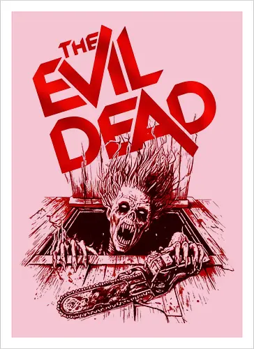 Untoter aus der Tiefe – Horror Zombie - evil dead, horror, zombie, undead, monster, halloween, horrorfilm, grusel, scary, cult movie, retro horror, horror fan, splatter, scream, creepy, dark art, geek, nerd, fright, terror - Kunstdruck