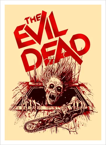 Untoter aus der Tiefe – Horror Zombie - evil dead, horror, zombie, undead, monster, halloween, horrorfilm, grusel, scary, cult movie, retro horror, horror fan, splatter, scream, creepy, dark art, geek, nerd, fright, terror - Kunstdruck