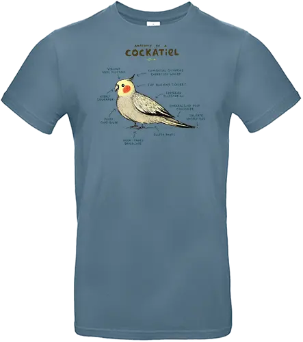 Nymphensittich Anatomie - Lustiger Pet-Liebhaber-Guide - Nymphensittich T-Shirt, Vogelanatomie, Haustier-Mode, lustiges Shirt, Popkultur, Fun-T-Shirt, Geschenk für Tierfreunde, Vogelliebhaber, Freizeitmode, kreatives T-Shirt, süßer Nymphensittich, Geek-Style, bequeme Kleidung, illustriertes T-Shirt, Haustierwelt - Standard T-Shirt