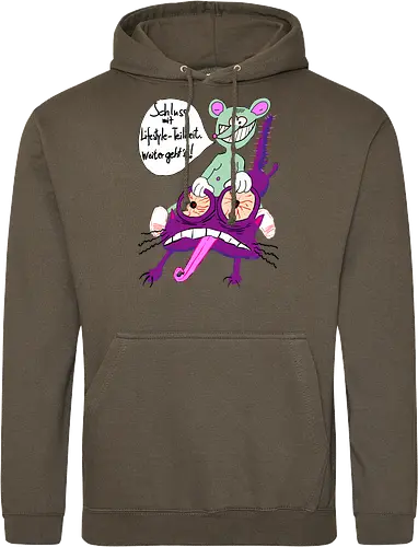 Lifestyle-Teilzeit - Arbeit, Zeitarbeit, Wirtschaft, Neoliberalismus, Erschöpfung, Toons, müde - Standard Hoodie