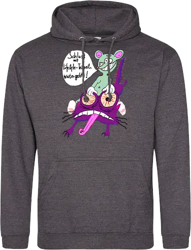 Lifestyle-Teilzeit - Arbeit, Zeitarbeit, Wirtschaft, Neoliberalismus, Erschöpfung, Toons, müde - Standard Hoodie