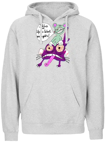 Lifestyle-Teilzeit - Arbeit, Zeitarbeit, Wirtschaft, Neoliberalismus, Erschöpfung, Toons - Fairtrade Hoodie