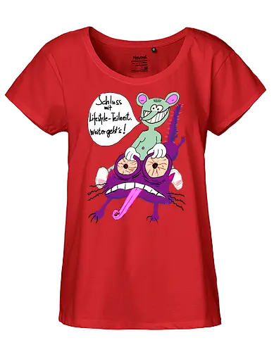Lifestyle-Teilzeit - Arbeit, Zeitarbeit, Wirtschaft, Neoliberalismus, Erschöpfung, Toons - Fairtrade Girl Shirt