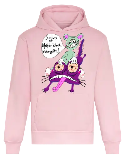 Lifestyle-Teilzeit - Arbeit, Zeitarbeit, Wirtschaft, Neoliberalismus, Erschöpfung, Toons - Heavyweight Hoodie