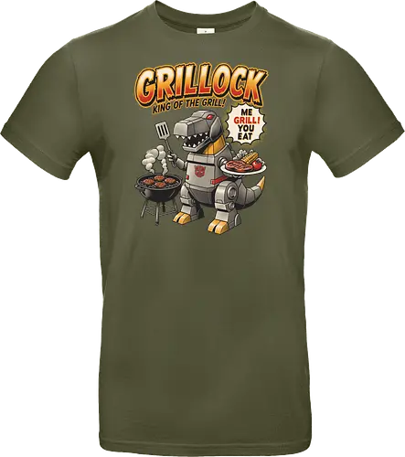 Grillock Me Grill You Eat – Lustiges Retro-Roboter-Dinosaurier-Barbecue
