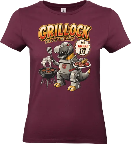 Grillock Me Grill You Eat – Lustiges Retro-Roboter-Dinosaurier-Barbecue - Standard T-Shirt (Frauen)