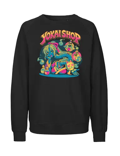 Yokai Shop - anime, animation, game, videogame, yokai, jrpg, rpg - Fairtrade Sweatshirt