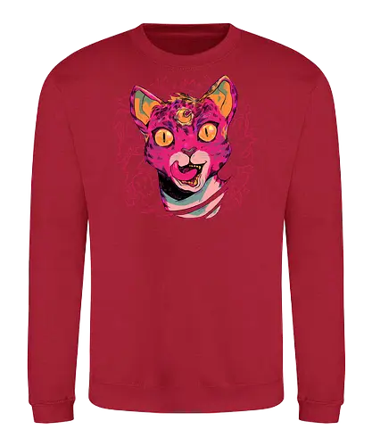 Meow! - anime, animation, game, videogame, yokai, jrpg, rpg - Sweatshirt