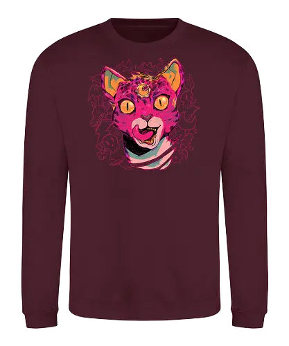 Meow! - anime, animation, game, videogame, yokai, jrpg, rpg - Sweatshirt