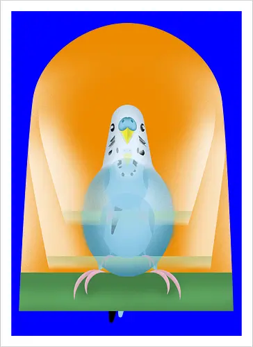 Schaukelnder Wellensittich