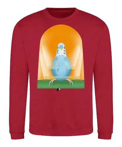 Schaukelnder Wellensittich - Wellensittich, Budgie, Papagei, Sittich, niedlich, parakeet, bird lover, birb - Sweatshirt