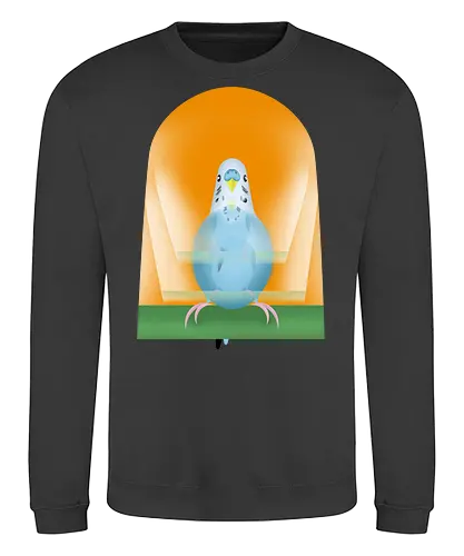 Schaukelnder Wellensittich - Wellensittich, Budgie, Papagei, Sittich, niedlich, parakeet, bird lover, birb - Sweatshirt