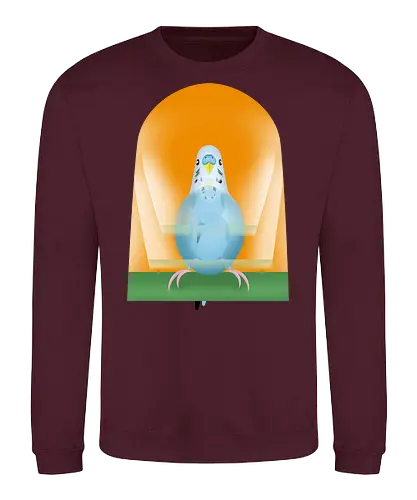 Schaukelnder Wellensittich - Wellensittich, Budgie, Papagei, Sittich, niedlich, parakeet, bird lover, birb - Sweatshirt