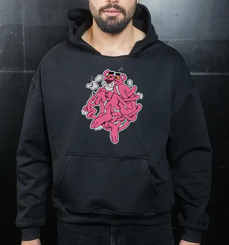 Verschlungener Rosa Panther - Chill Retro Underground Cartoon