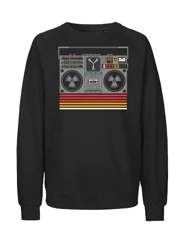 Back to the Mix - mixtape, 80s, 80s movies, 90s, analog music, boombox, cassette, delorean, future, music, nostalgia, outatime, retro, time travel, vintage - Fairtrade Sweatshirt